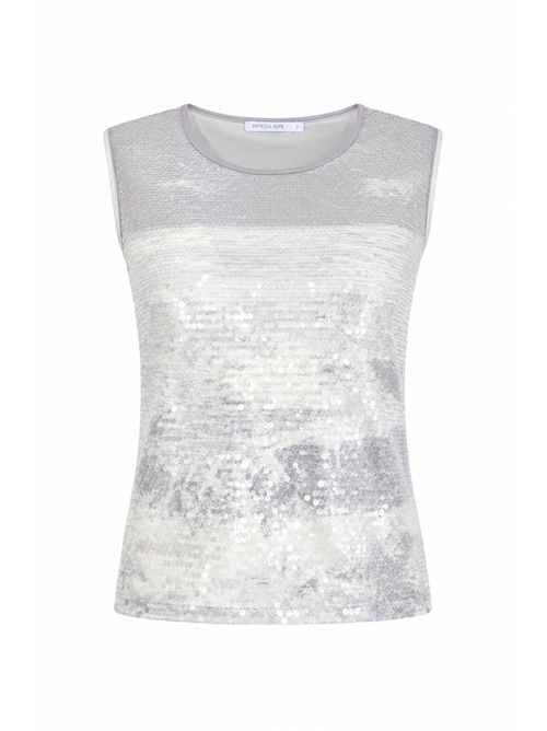 Top canotta con paillettes Patrizia Pepe | 2M4546 J423YA45